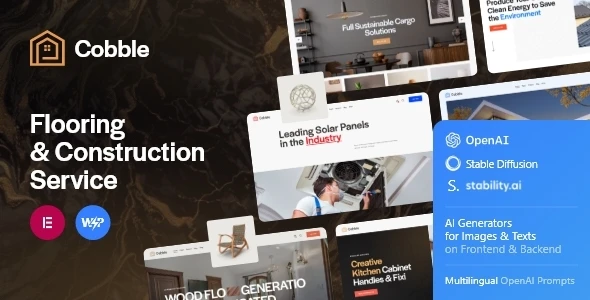 Cobble – Flooring & Construction WordPress Theme + AI